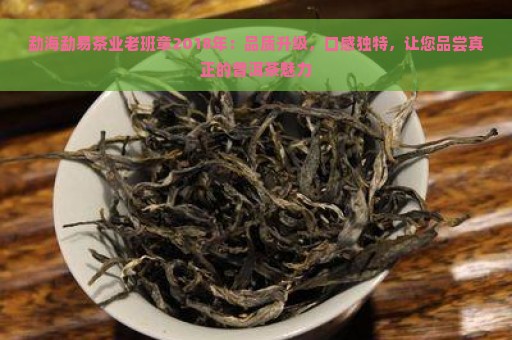 勐海勐易茶业老班章2018年：品质升级，口感独特，让您品尝真正的普洱茶魅力