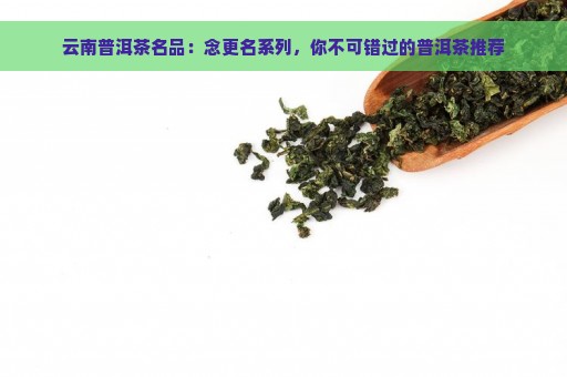 云南普洱茶名品：念更名系列，你不可错过的普洱茶推荐