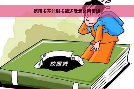 信用卡不能刷卡能还款怎么回事呢