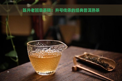 陈升老班章茶砖：升号传承的经典普洱熟茶