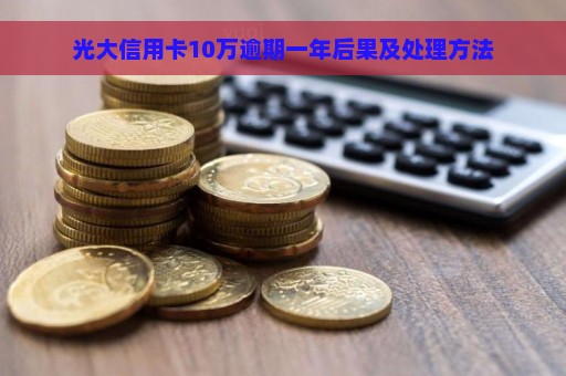 光大信用卡10万逾期一年后果及处理方法