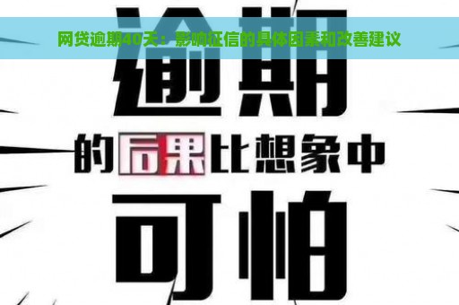 网贷逾期40天：影响征信的具体因素和改善建议