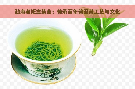 勐海老班章茶业：传承百年普洱茶工艺与文化