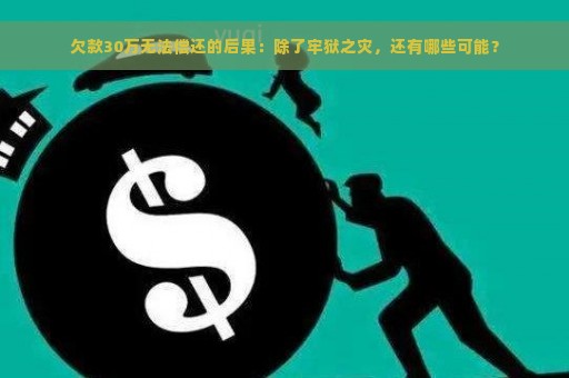 欠款30万无法偿还的后果：除了牢狱之灾，还有哪些可能？