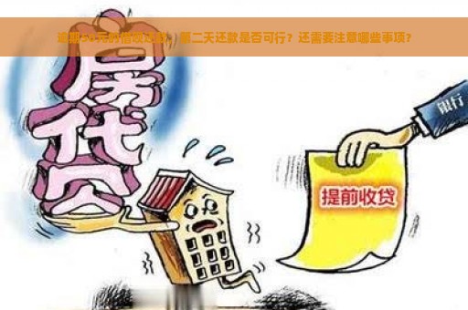 逾期50元的借呗还款，第二天还款是否可行？还需要注意哪些事项？