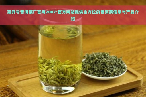 荣升号普洱茶厂官网2007:官方网站提供全方位的普洱茶信息与产品介绍