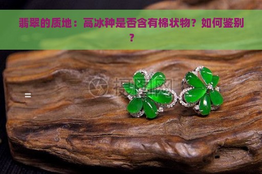 翡翠的质地：高冰种是否含有棉状物？如何鉴别？