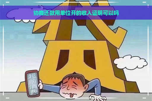 协商还款用单位开的收入证明可以吗