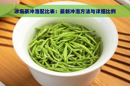 冰岛茶冲泡配比表：最新冲泡方法与详细比例