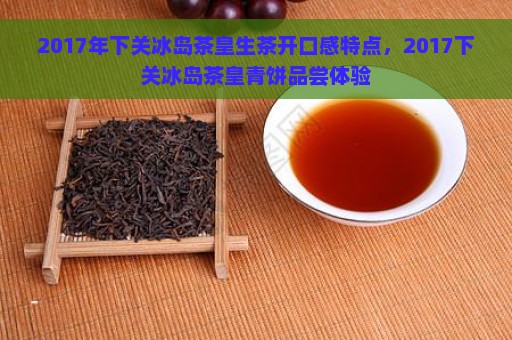 2017年下关冰岛茶皇生茶开口感特点，2017下关冰岛茶皇青饼品尝体验