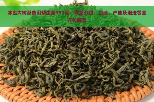 冰岛大树茶普洱茶生茶357克：详细介绍，口感，产地及泡法等全方位解答