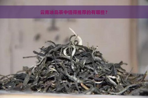 云南冰岛茶中值得推荐的有哪些？