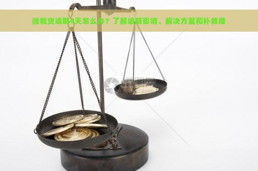 微粒贷逾期4天怎么办？了解逾期影响、解决方案和补救措