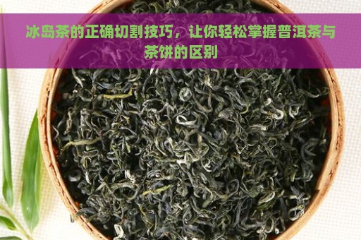 冰岛茶的正确切割技巧，让你轻松掌握普洱茶与茶饼的区别