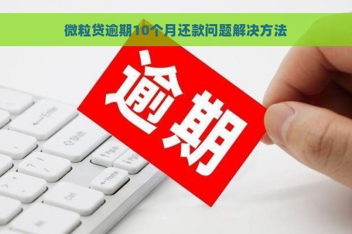 微粒贷逾期10个月还款问题解决方法