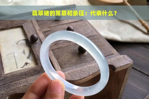 翡翠猪的寓意和象征：代表什么？