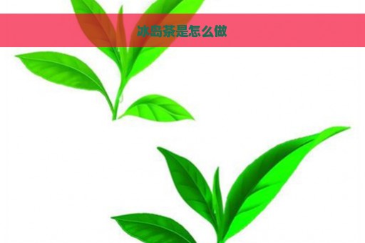 冰岛茶是怎么做