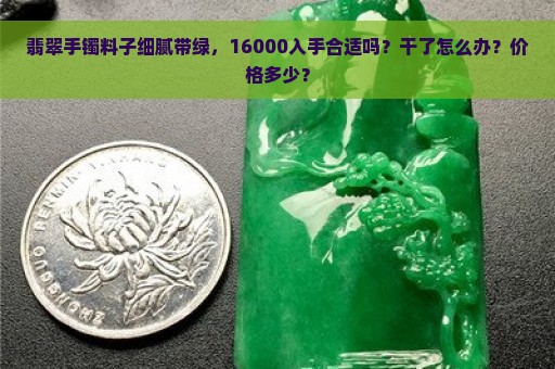 翡翠手镯料子细腻带绿，16000入手合适吗？干了怎么办？价格多少？