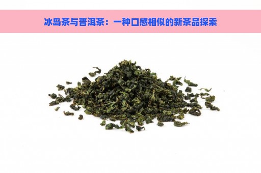 冰岛茶与普洱茶：一种口感相似的新茶品探索