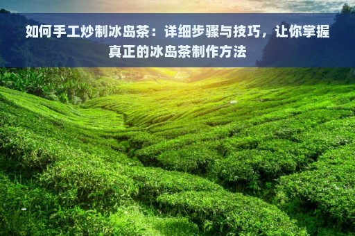 如何手工炒制冰岛茶：详细步骤与技巧，让你掌握真正的冰岛茶制作方法