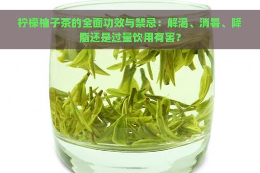 柠檬柚子茶的全面功效与禁忌：解渴、消暑、降脂还是过量饮用有害？