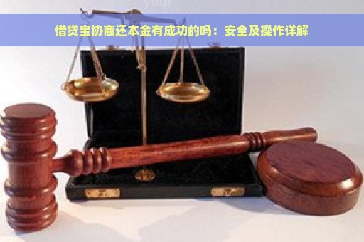 借贷宝协商还本金有成功的吗：安全及操作详解