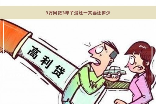 3万网贷3年了没还一共要还多少