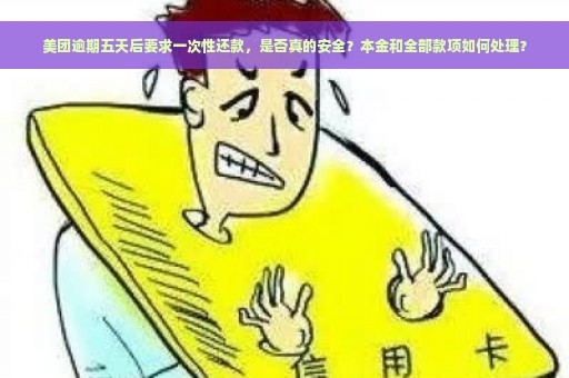 美团逾期五天后要求一次性还款，是否真的安全？本金和全部款项如何处理？