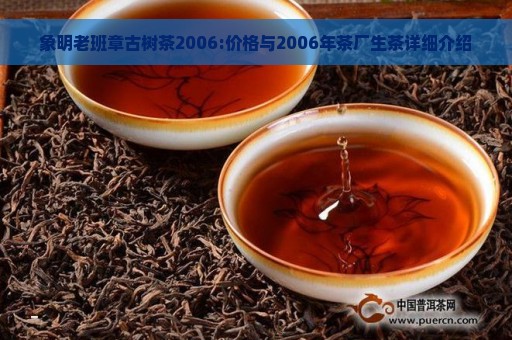 象明老班章古树茶2006:价格与2006年茶厂生茶详细介绍