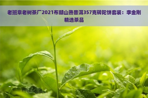 老班章老树茶厂2021布朗山熟普洱357克砖陀饼套装：李金刚精选茶品