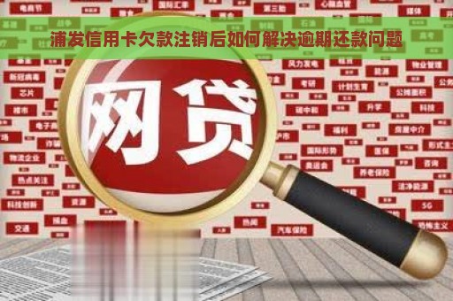 浦发信用卡欠款注销后如何解决逾期还款问题