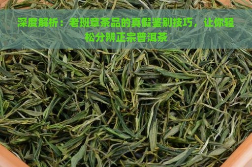 深度解析：老班章茶品的真假鉴别技巧，让你轻松分辨正宗普洱茶