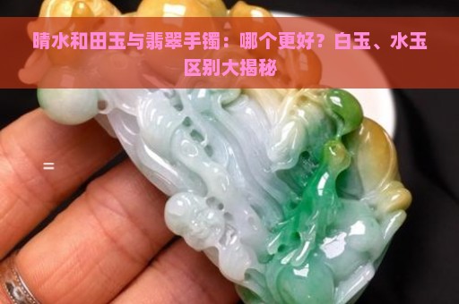 晴水和田玉与翡翠手镯：哪个更好？白玉、水玉区别大揭秘