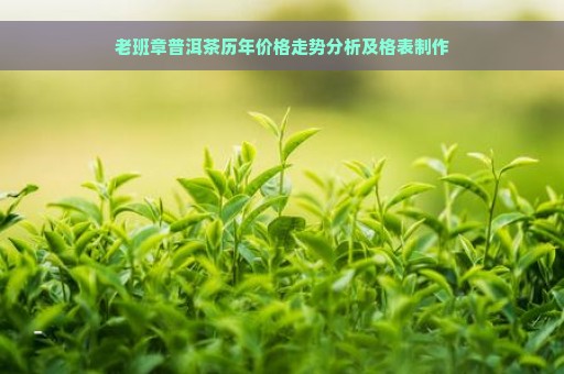 老班章普洱茶历年价格走势分析及格表制作