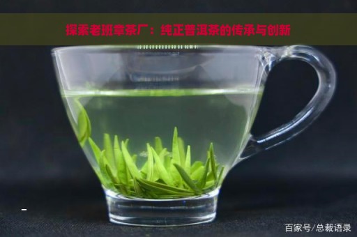 探索老班章茶厂：纯正普洱茶的传承与创新