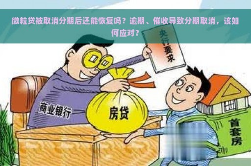 微粒贷被取消分期后还能恢复吗？逾期、催收导致分期取消，该如何应对？