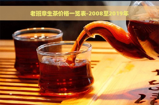 老班章生茶价格一览表-2008至2019年