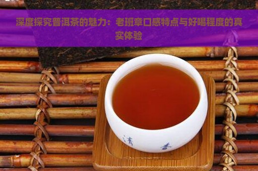 深度探究普洱茶的魅力：老班章口感特点与好喝程度的真实体验