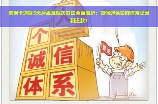 信用卡逾期5天后果及解决办法全面解析：如何避免影响信用记录和还款？