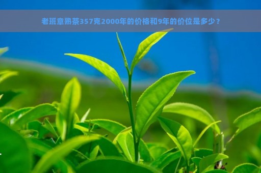 老班章熟茶357克2000年的价格和9年的价位是多少？