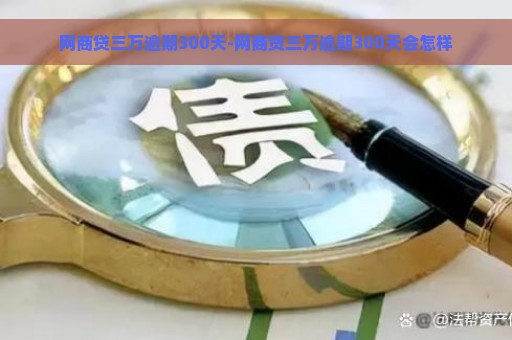 网商贷三万逾期300天-网商贷三万逾期300天会怎样