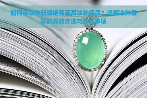 如何将冰种翡翠培育至高冰种品质？详解冰种翡翠的养成方法与注意事项