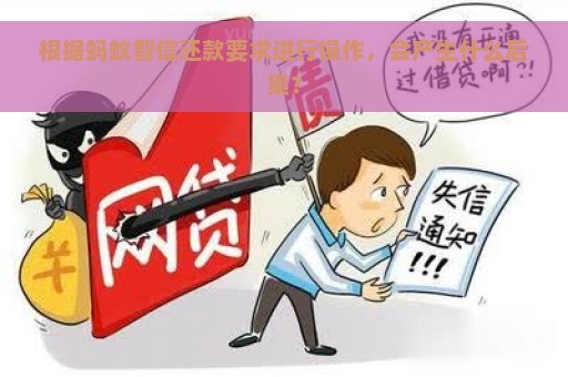 根据蚂蚁智信还款要求进行操作，会产生什么后果？