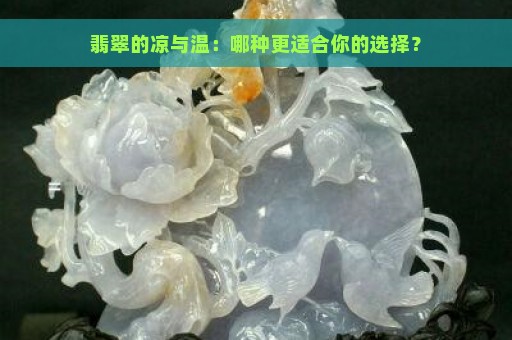 翡翠的凉与温：哪种更适合你的选择？