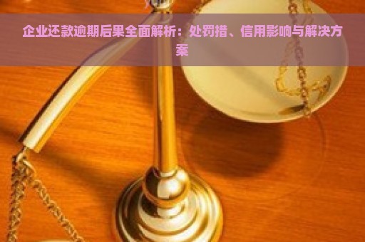 企业还款逾期后果全面解析：处罚措、信用影响与解决方案