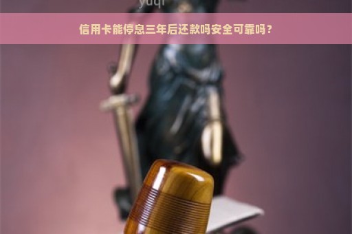 信用卡能停息三年后还款吗安全可靠吗？