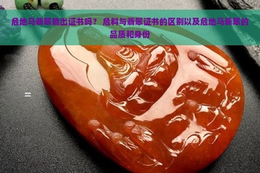 危地马翡翠能出证书吗？ 危料与翡翠证书的区别以及危地马翡翠的品质和身份