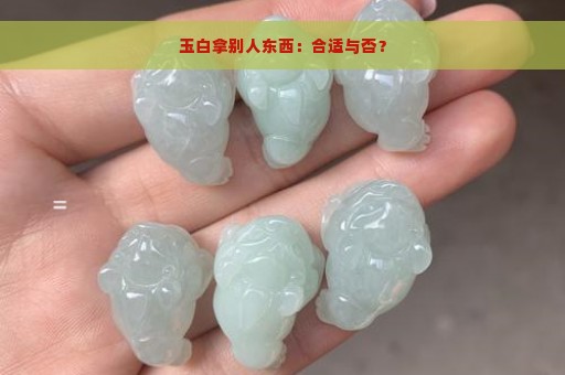 玉白拿别人东西：合适与否？