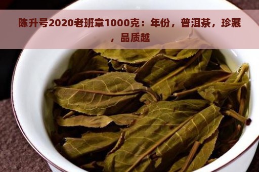 陈升号2020老班章1000克：年份，普洱茶，珍藏，品质越