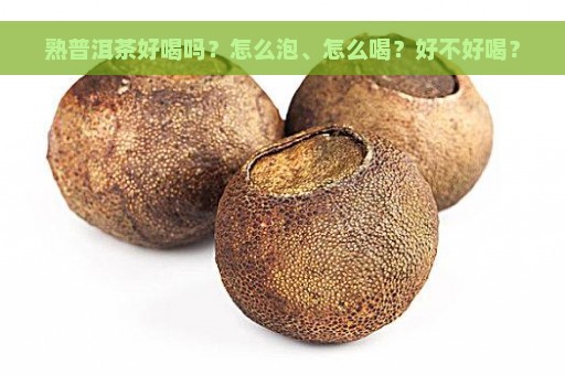 熟普洱茶好喝吗？怎么泡、怎么喝？好不好喝？